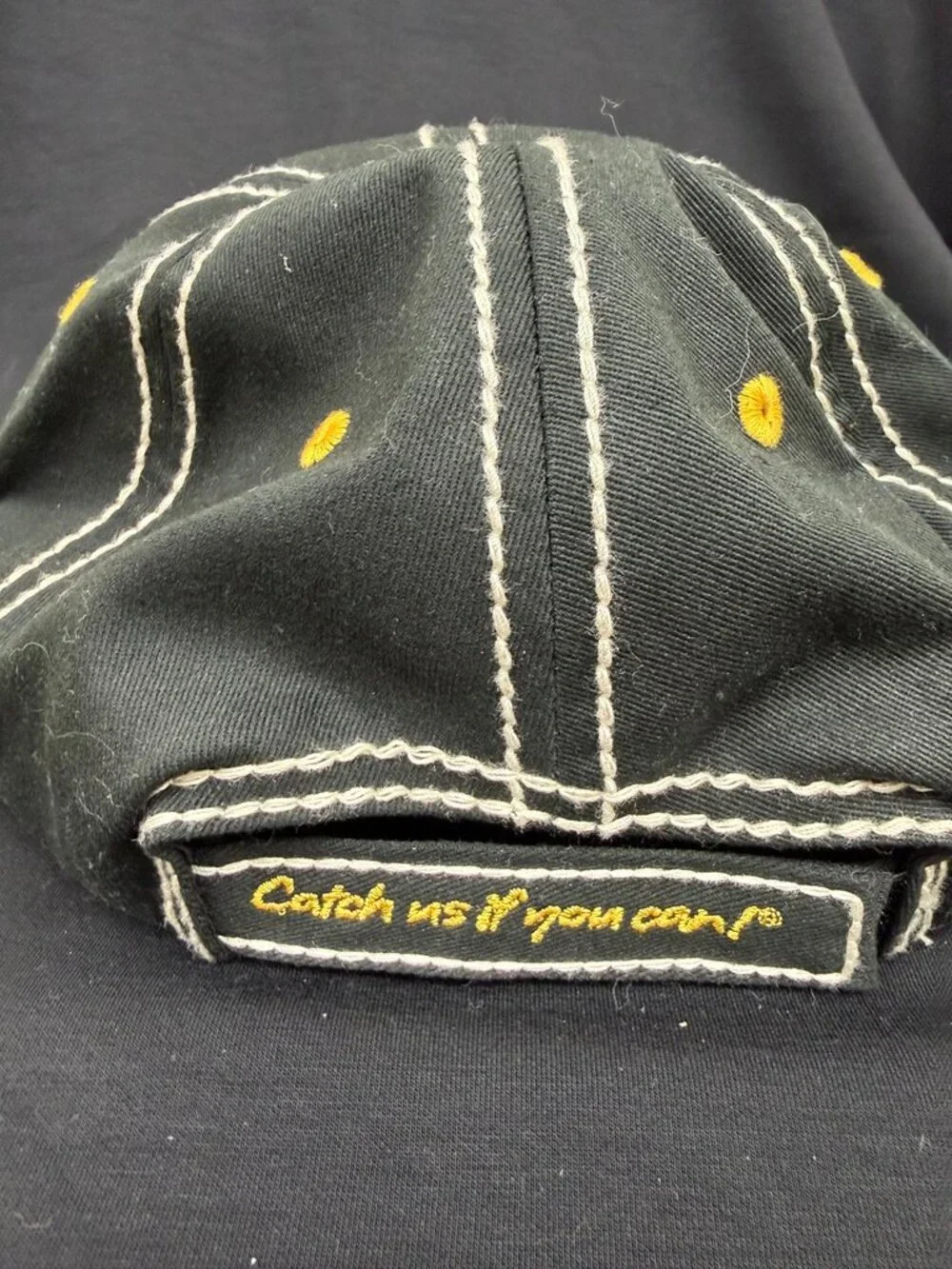 Vintage Mathews Solocam Archery Hunting Black Strapback Hat